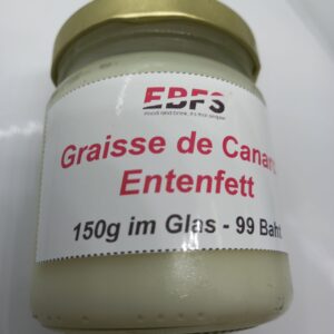 Graisse de Canard 150 gram in a 200 ml jar / Entenfett 150 Gramm in 200 ml Glass